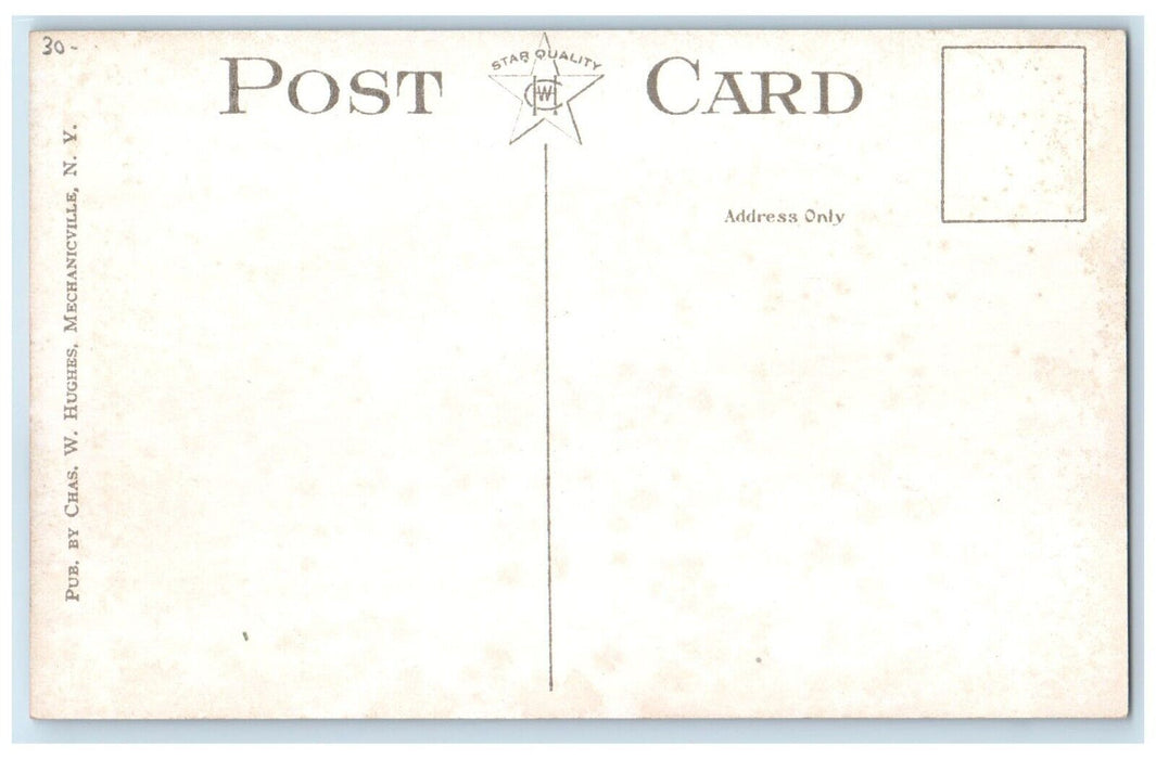c1910's New Railroad Station Depot Car Cooperstown New York NY Antique Postcard