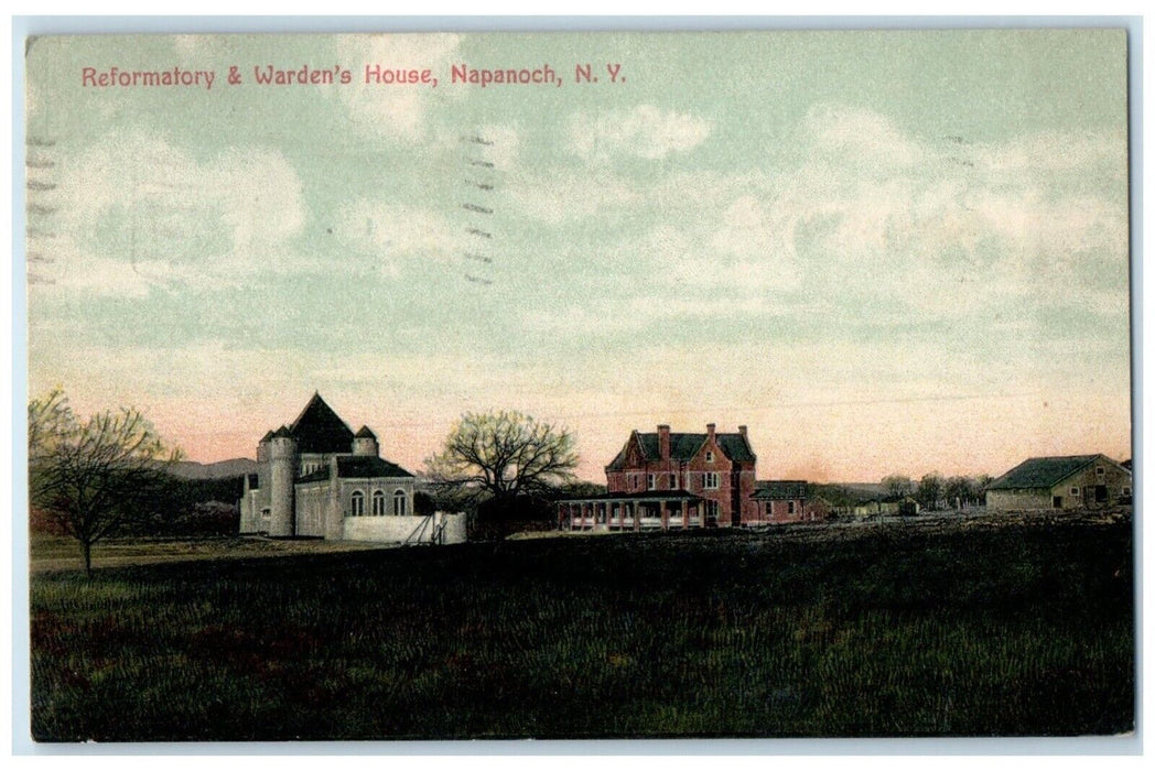 1907 View Of Reformatory & Warden's House Napanoch New York NY Antique Postcard
