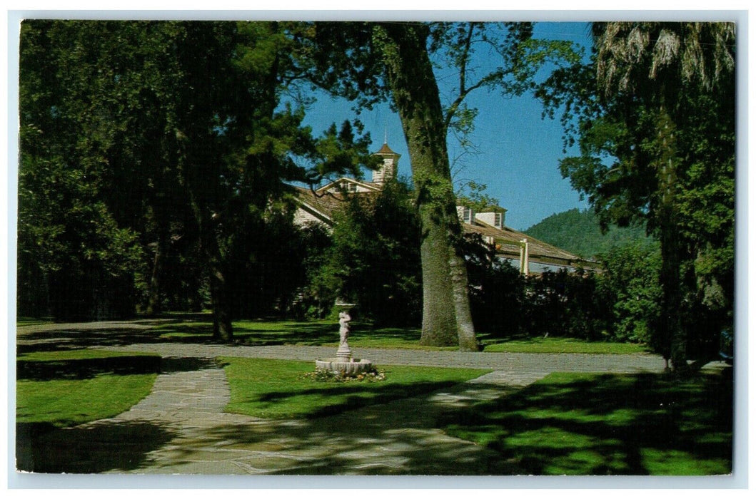 1964 Charles Krug Winery Historical Landmark St. Helena California CA Postcard