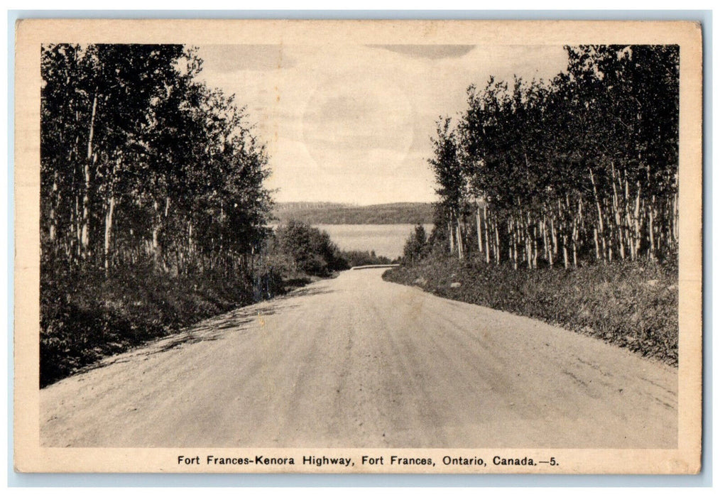 1942 Fort Frances-Kenora Highway Fort Frances Ontario Canada Postcard