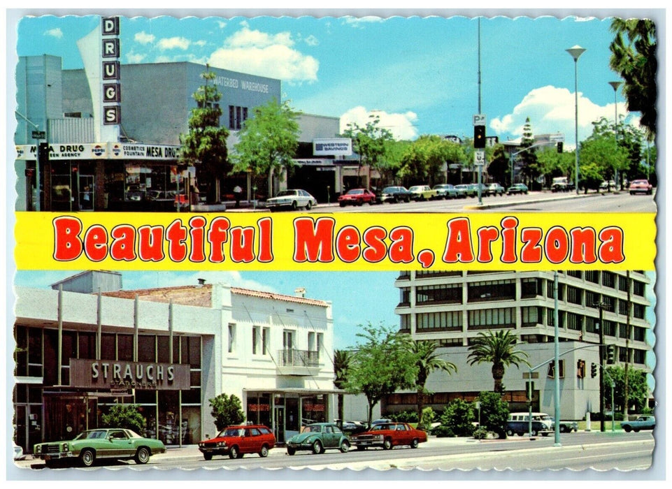 1979 Sun Belt Street Classic Cars  Beautiful Mesa Multi-View Arizona AZ Postcard