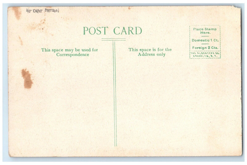 c1910's Callicoon New York NY And Valley Looking West Depot Station Postcard