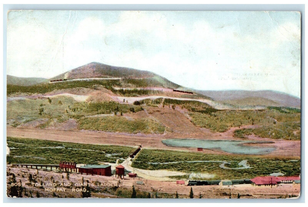 1910 Tolland And Giants Ladder Moffat Road Cedaredge Colorado CO Posted Postcard