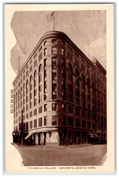 c1910's The Brown Palace Denver's Leading Hotel Denver Colorado CO Postcard