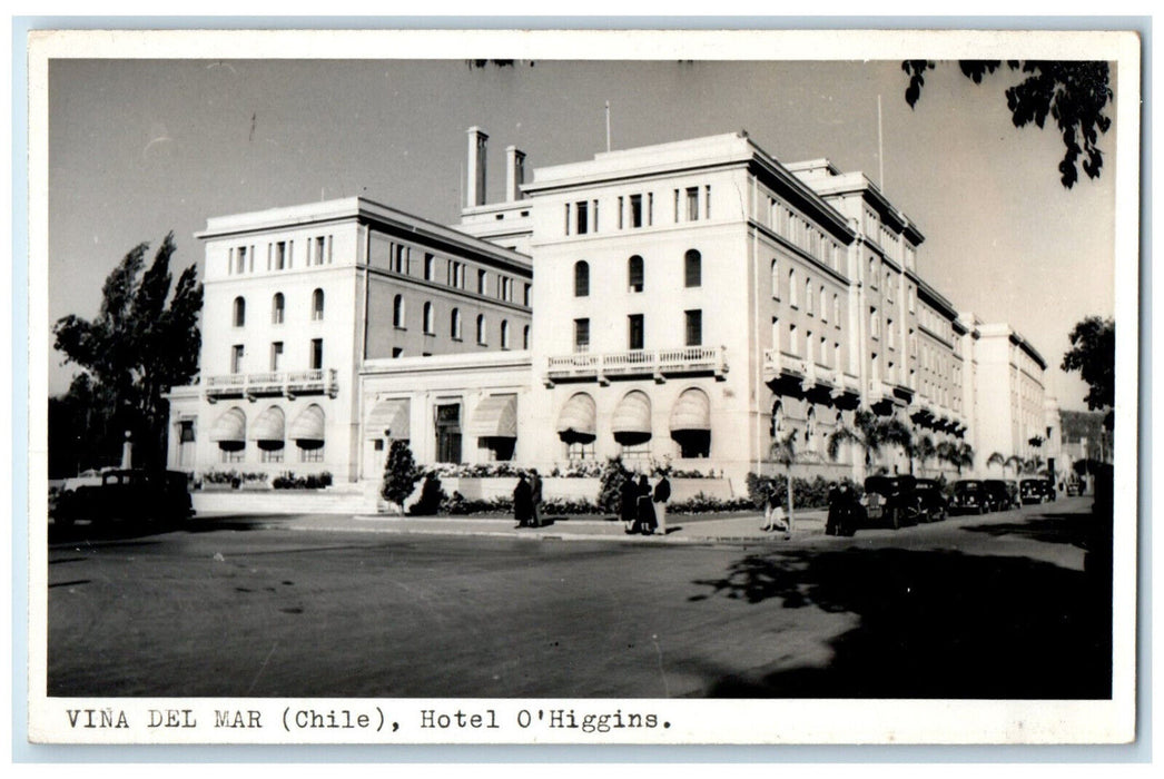 c1940's Hotel O'Higgins Vina Del Mar (Chile) RPPC Photo Unposted Postcard