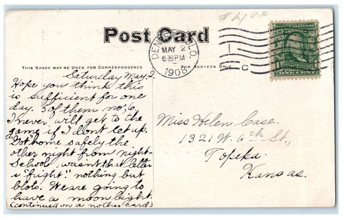 View In The Bookkeeping Department Central Business College Denver CO Postcard
