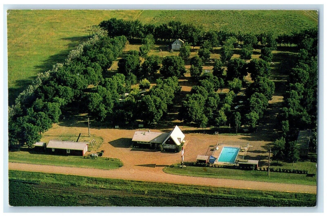 c1960 Aerial View Dakota Campground Mitchell South Dakota SD Unposted Postcard