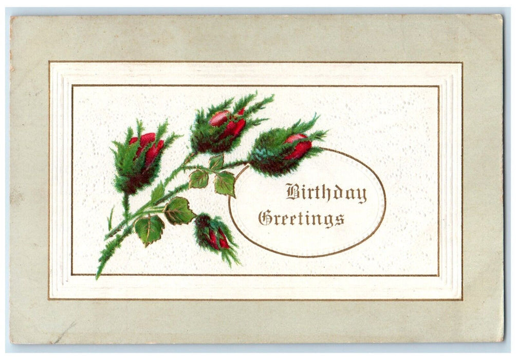 1911 Birthday Greetings Pontoosuc Illinois IL To Quincy Duplex Cancel Postcard