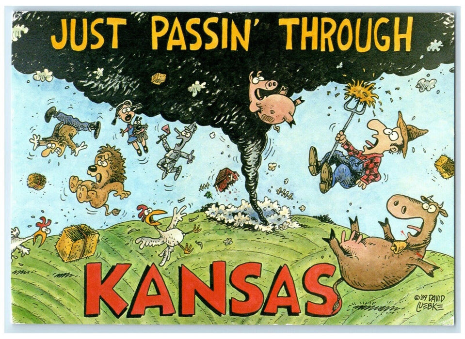 Just Passin Through Columbus Kansas KS To Phillipsburg Duane Cancel Postcard
