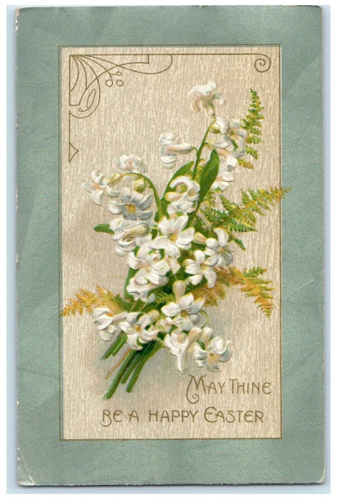 1910 Easter Flowers Rye Colorado CO Smith Center Kansas KS Duane Cancel Postcard