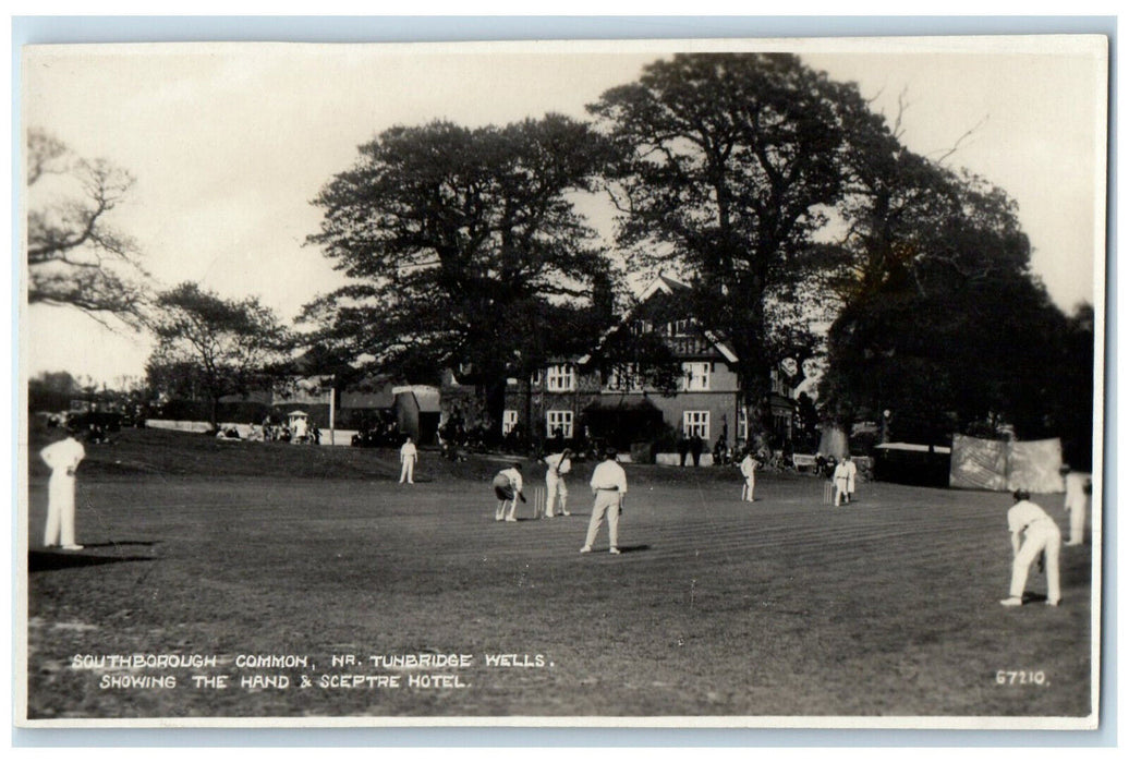 c1940's Hotel Southborough Common Tunbridge Wells England RPPC Photo Postcard