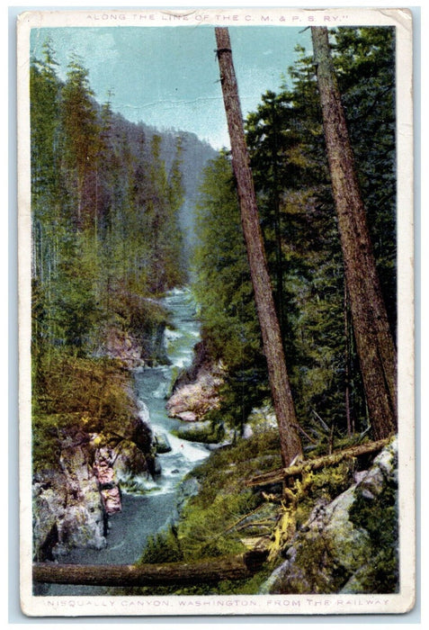 c1910's Nisqually Canyon Vona Colorado CO To Kirk Duane Cancel 1 Cent Postcard