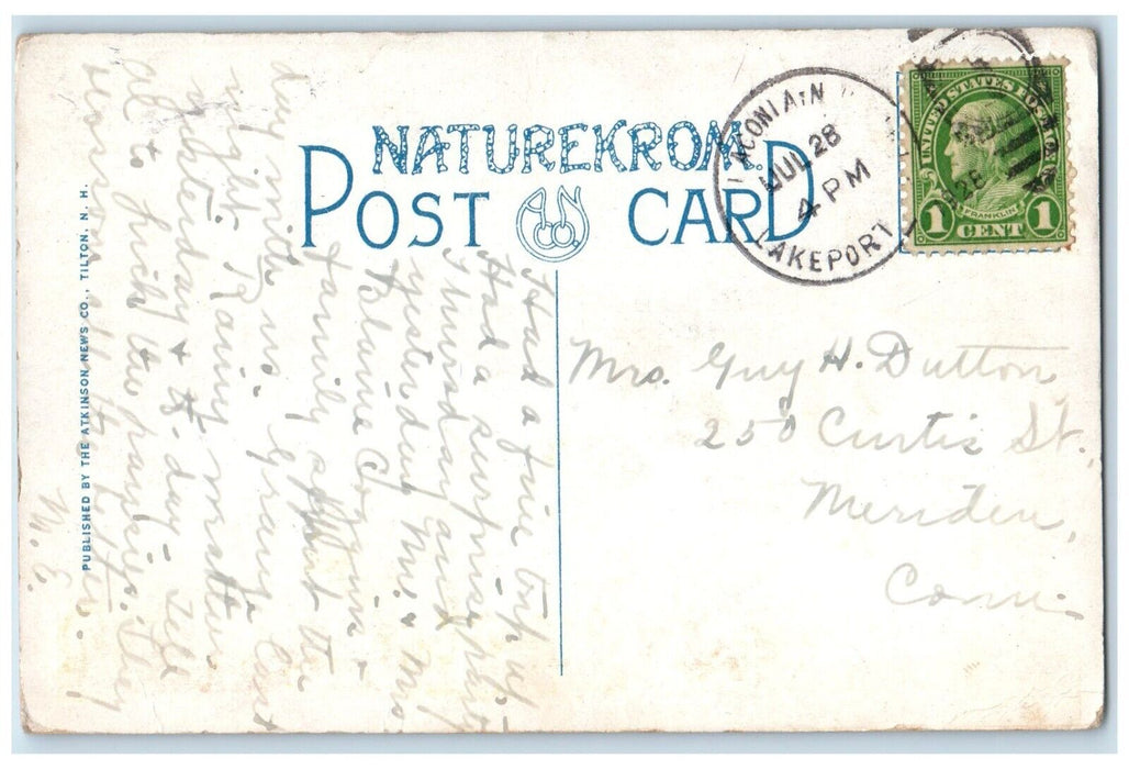 1928 Kimball's Castle An Lake Winnepesaukee New Hampshire NH Vintage Postcard