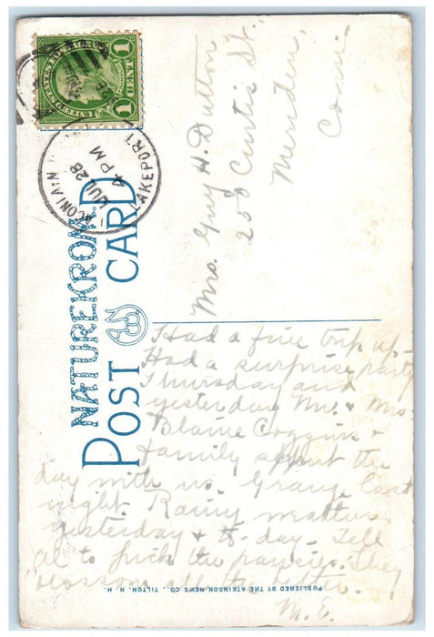 1928 Kimball's Castle An Lake Winnepesaukee New Hampshire NH Vintage Postcard