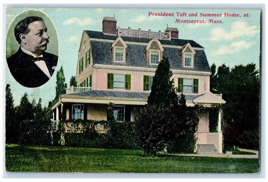 c1910's President Taft And Summer Home At Montserrat Massachusetts MA Postcard