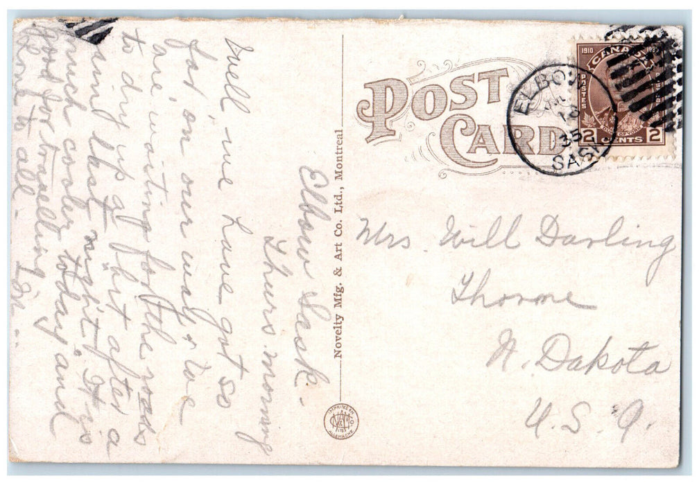 1935 The Moose Jaw Community Hotel Moose Jaw Saskatchewan Canada Postcard