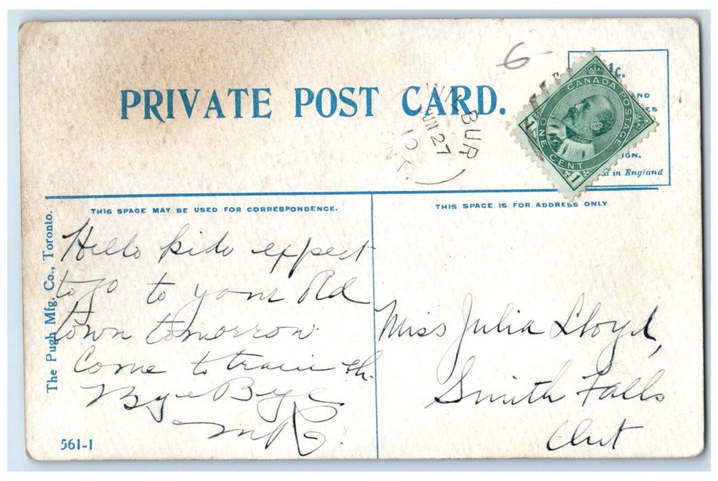 c1910 Emerald Park Emerald Lake Fernie British Columbia Canada Postcard