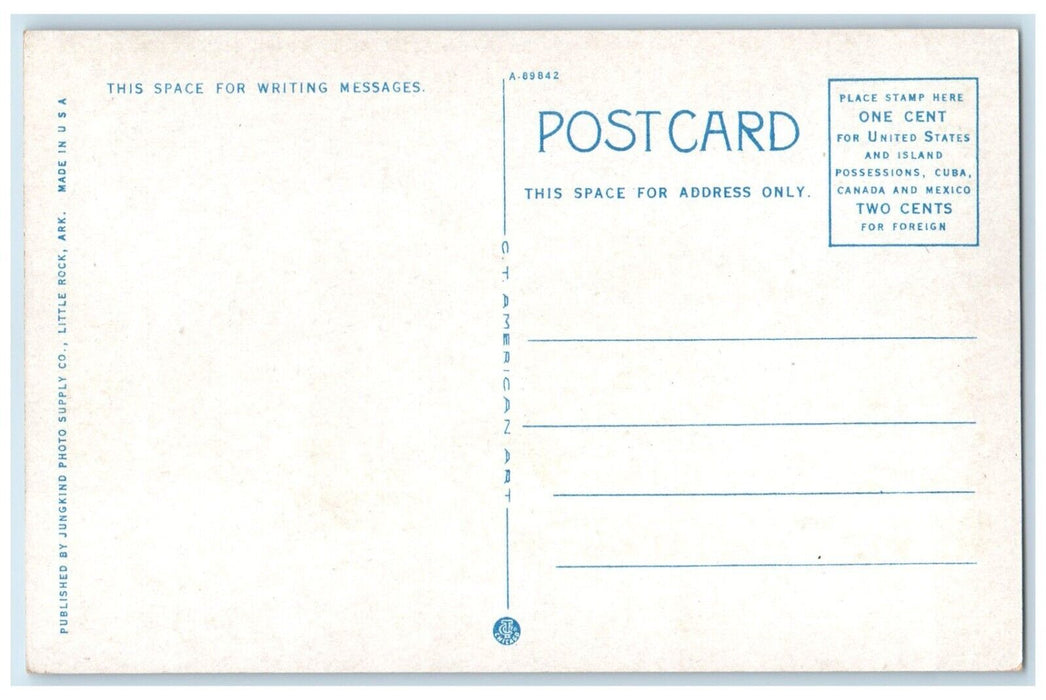 1920 Exterior View No 2 Fire Co City Park Building Little Rock Arkansas Postcard
