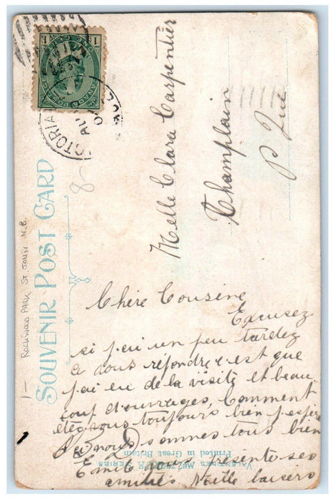 c1905 Rockwood Park St. John New Brunswick Canada Antique Postcard