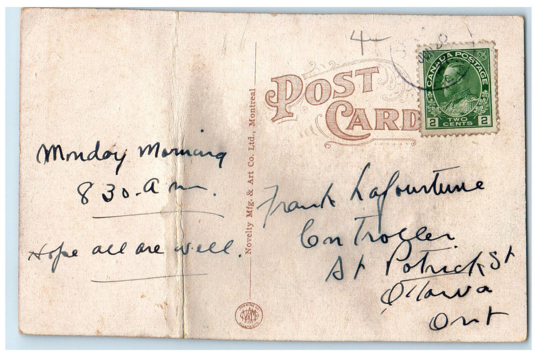 c1910 Maligne Lake Jasper National Park Alberta Canada Antique Postcard