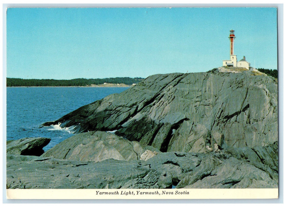 c1950's Yarmouth Light Yarmouth Nova Scotia Canada Vintage Unposted Postcard