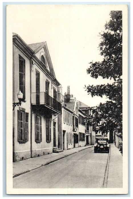 c1940 Old Pettigrew St Michael Alley Charleston South Carolina Unposted Postcard