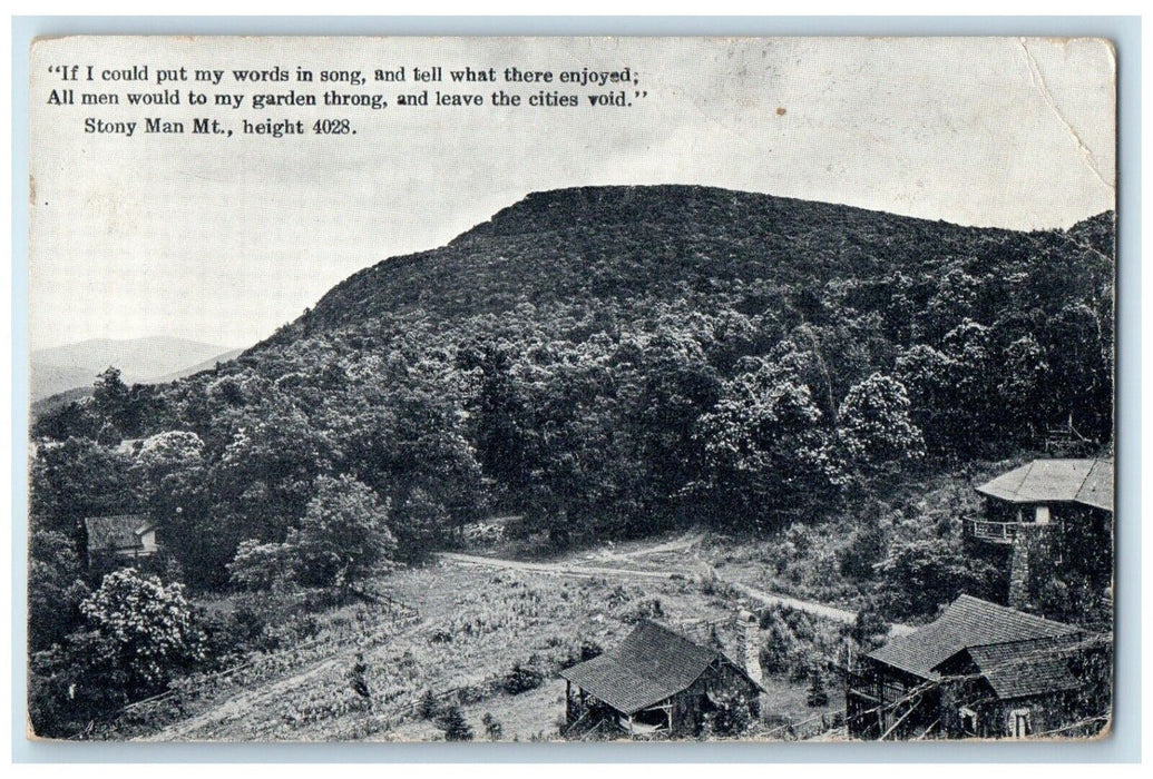 c1940 Cavern Mountain Scenery Stoney Man Mt Luray Virginia VA Unposted Postcard