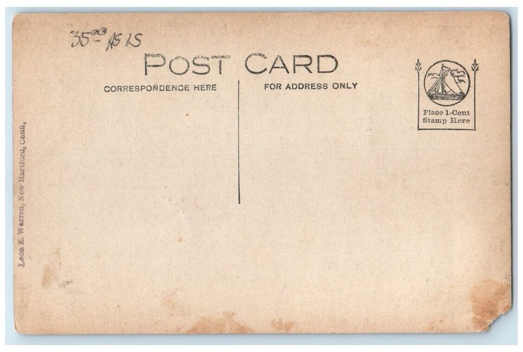 1907 Wreck Of Gas Plant View New Hartford Connecticut CT RPPC Photo Postcard