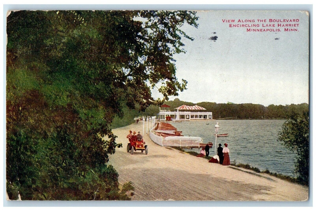 1911 View Boulevard Encircling Lake Harriet Minneapolis Minnesota MN Postcard