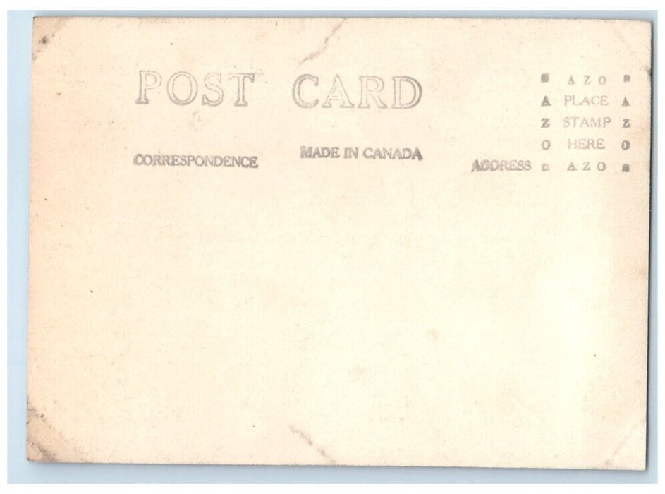 c1920's Birds Eye View Fenelon River Cliffs Home Canada RPPC Photo Postcard