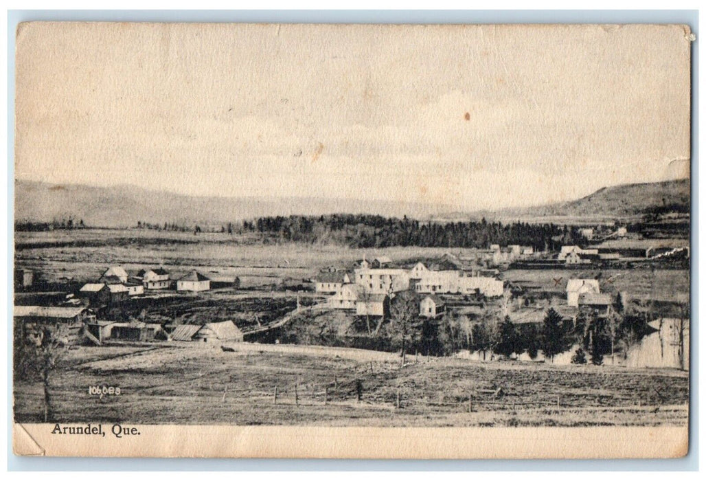1919  View of Houses and Trees Arundel Quebec Canada Posted Antique Postcard