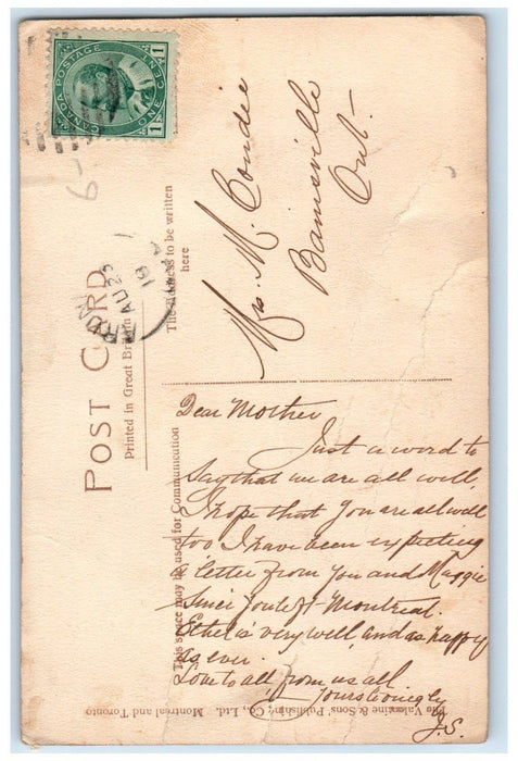 1919  View of Houses and Trees Arundel Quebec Canada Posted Antique Postcard
