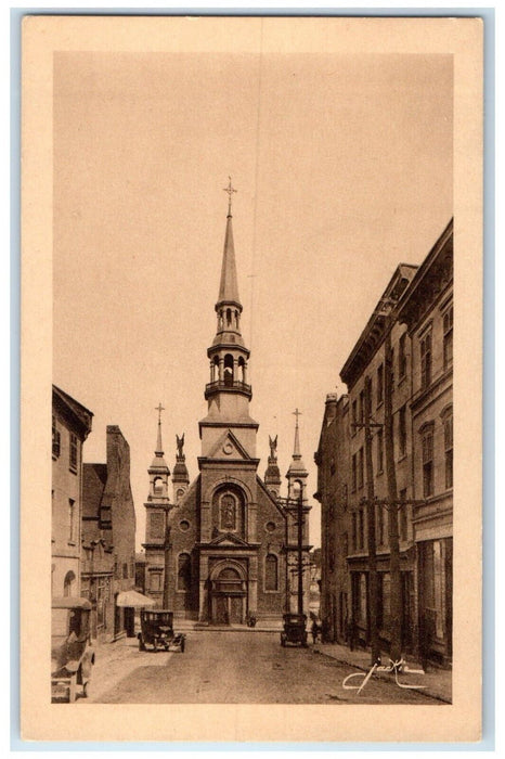 c1920's Bonsecours Church Les Belles Villes Canadiennes Montreal Canada Postcard