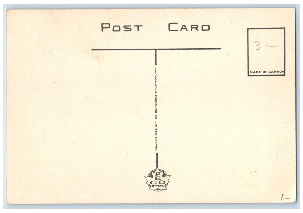 c1940's The Tidal Bore of the Petitcodiac River Moncton NB Canada Postcard