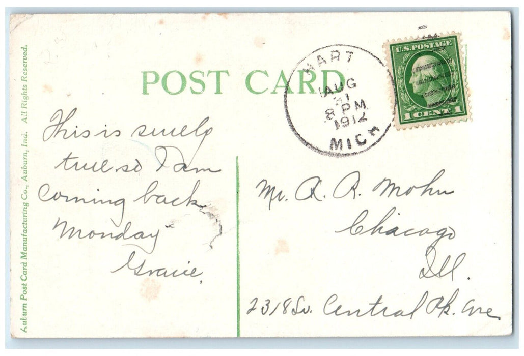 1912 Dutch Children I Can't Get Along Mit Out Youse Hart Michigan MI Postcard