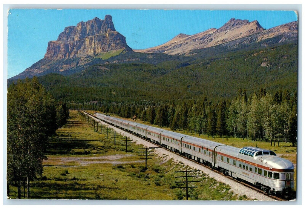 1975 Canadian Train Canadian Pacific Railways Mt. Eisenhower Canada Postcard