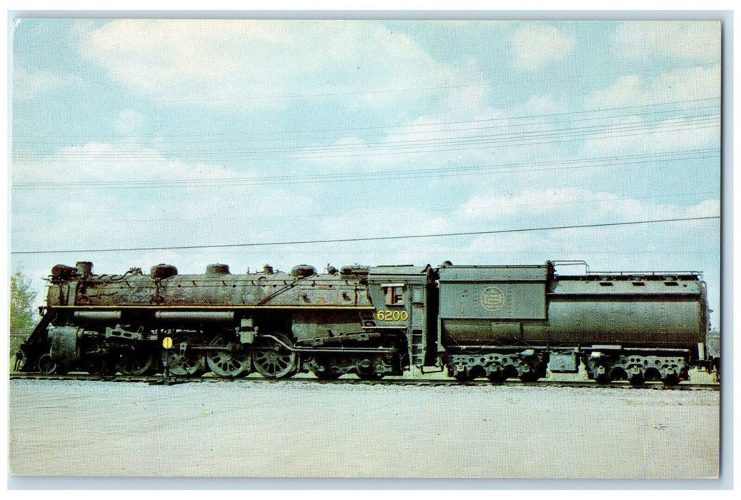 c1950's Steam Locomotive Northern 4-8-4 1928 National Museum Canada Postcard