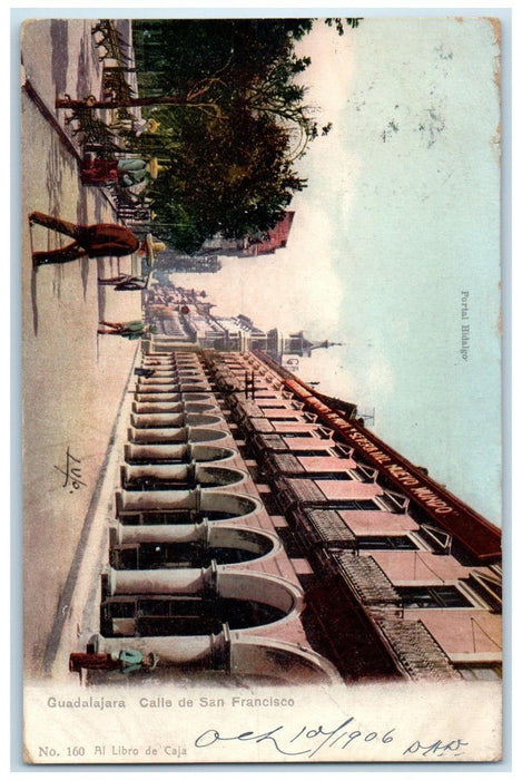 1906 Scene at San Francisco Guadalajara Mexico Posted Antique Postcard