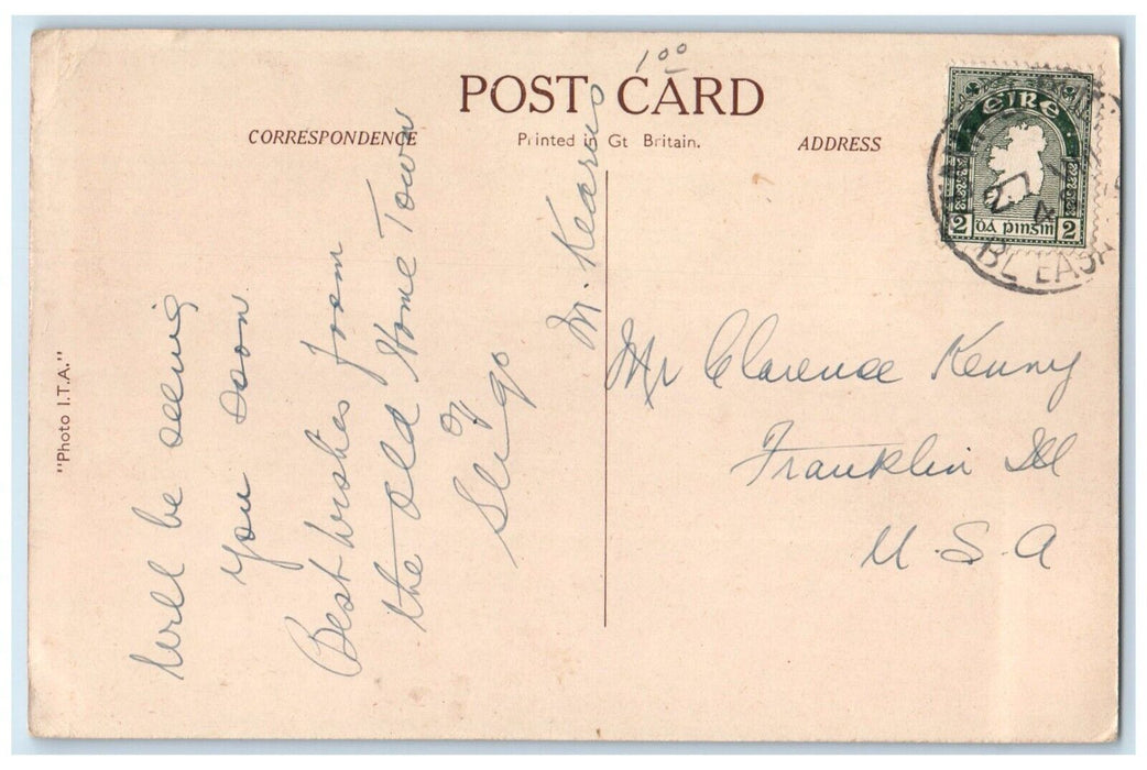 1948 The Bridge Over River View Sligo Ireland Posted Vintage Postcard