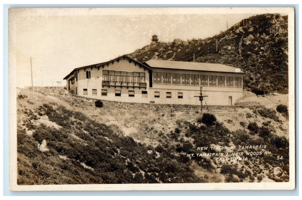 New Tavern Of MT. Tamalpais Moir Woods RY California CA RPPC Photo Postcard