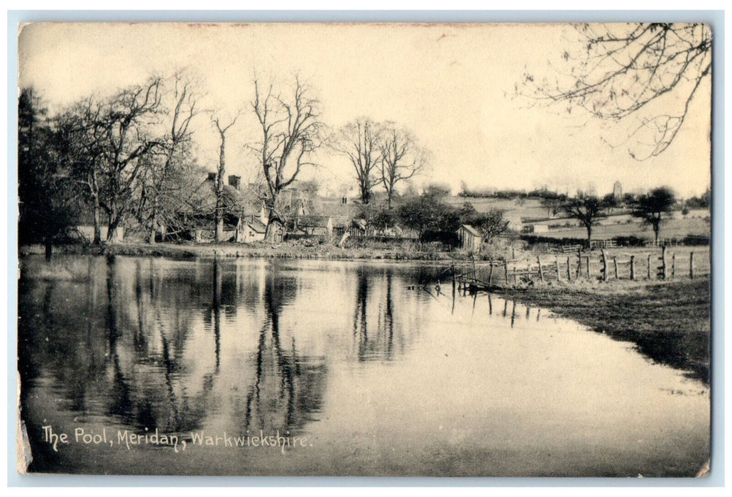 1911 The Pool Meridan Warwickshire West Midlands of England Postcard