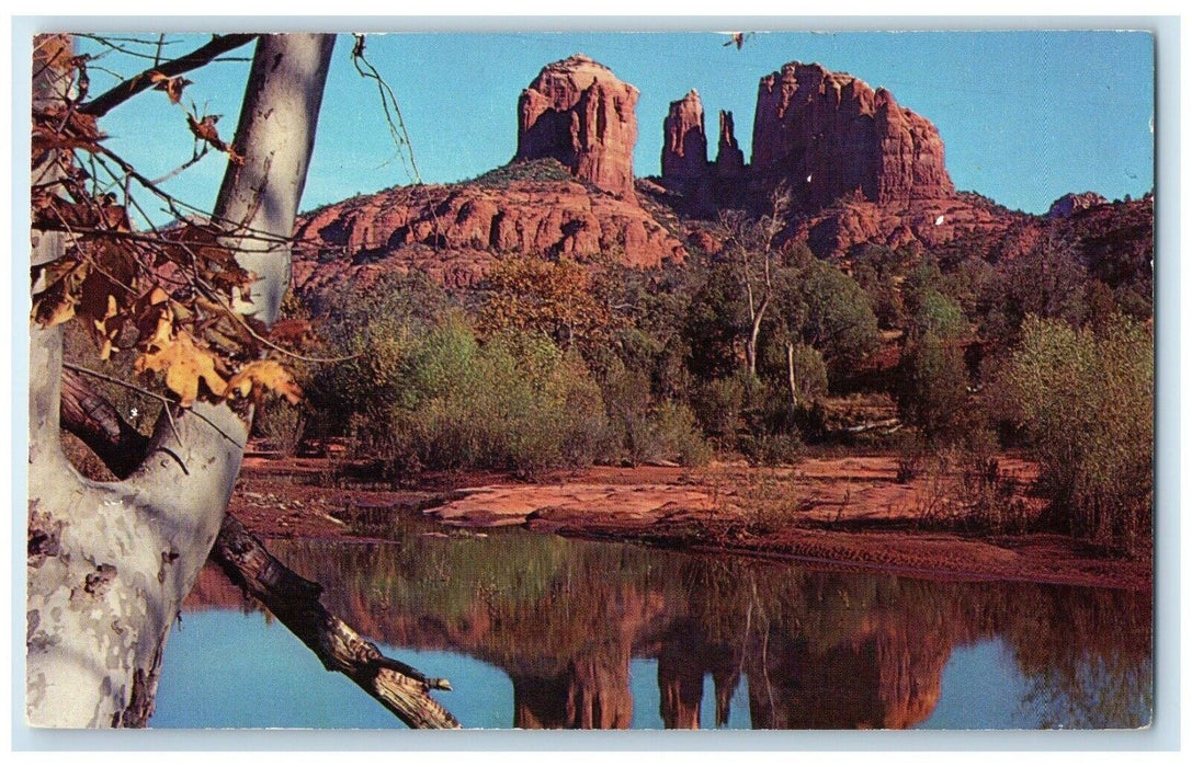 c1960 Baldwin's Crossing Canyon Cliff Oak Creek Arizona Vintage Antique Postcard