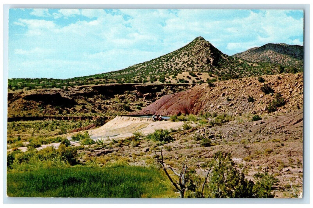 c1960 Scene Nacimiento Mountains Highway San Ysidro Cuba New Mexico NM Postcard