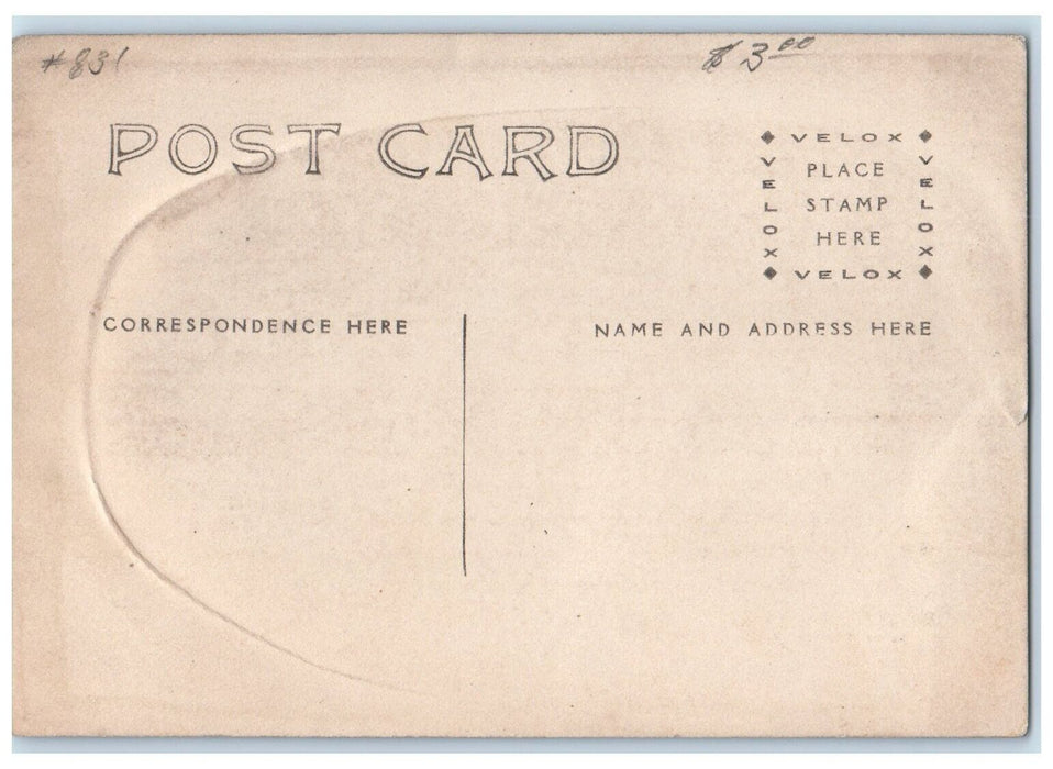 c1910's Hunting Rabbit Dog Rifle Bearded Man RPPC Photo Antique Postcard