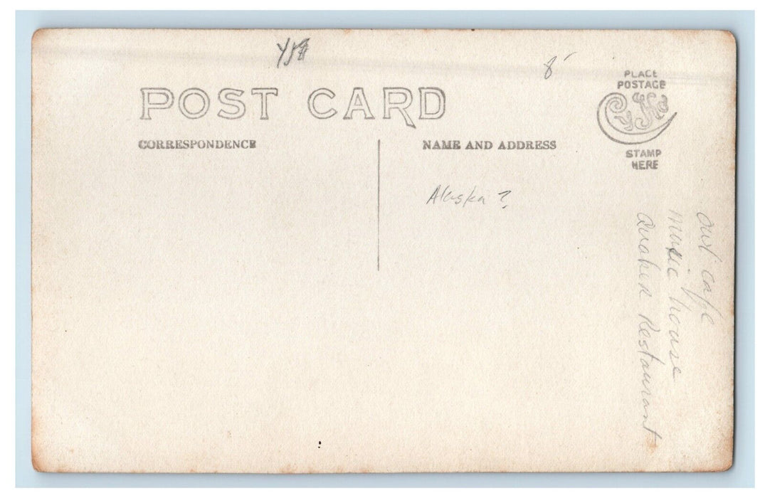 c1910 Front St. & Laurel Port Angeles Washington WA Dirt RPPC Photo Postcard