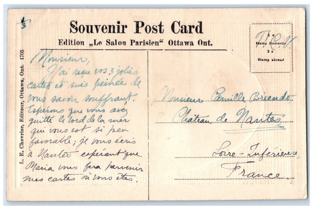 c1910 Government Printing Bureau Ottawa Ontario Canada Antique Postcard