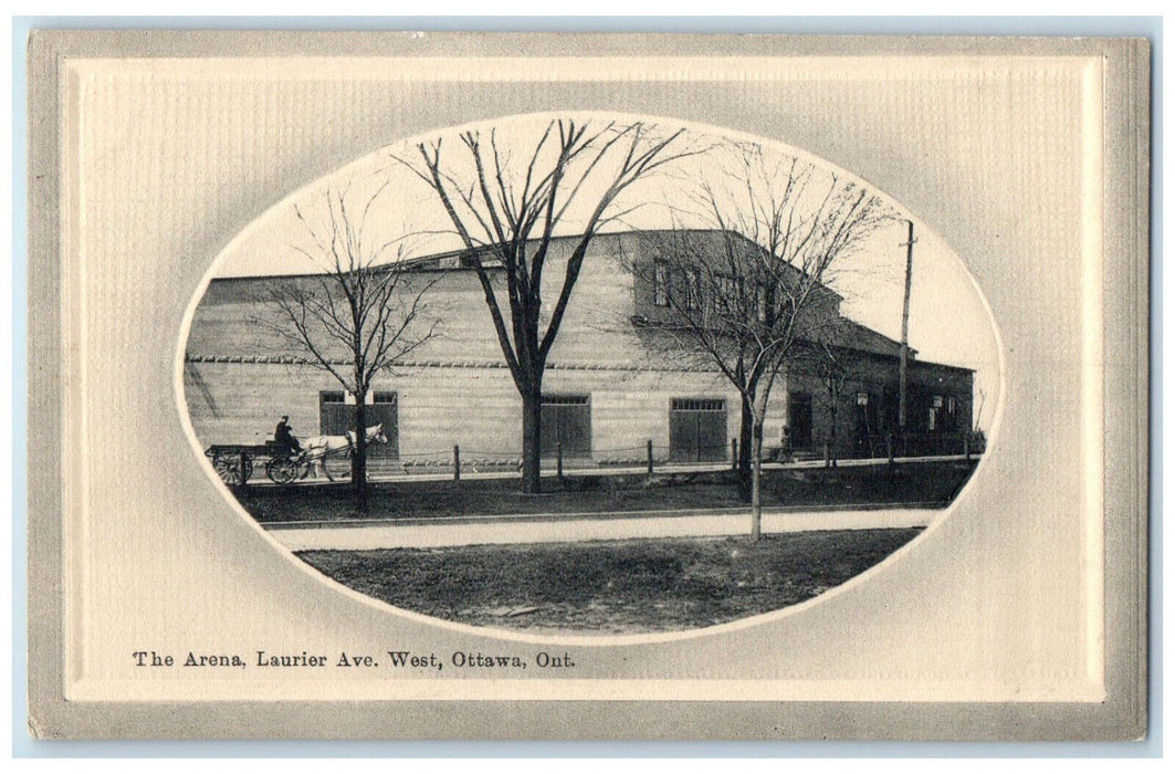 1914 The Arena Laurier Avenue West Ottawa Ontario Canada Posted Postcard