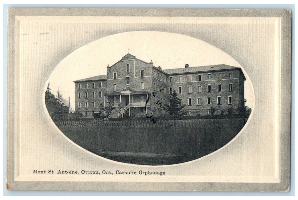 1919 Mont St. Antoine Ottawa Ontario Catholic Orphanage Canada Postcard