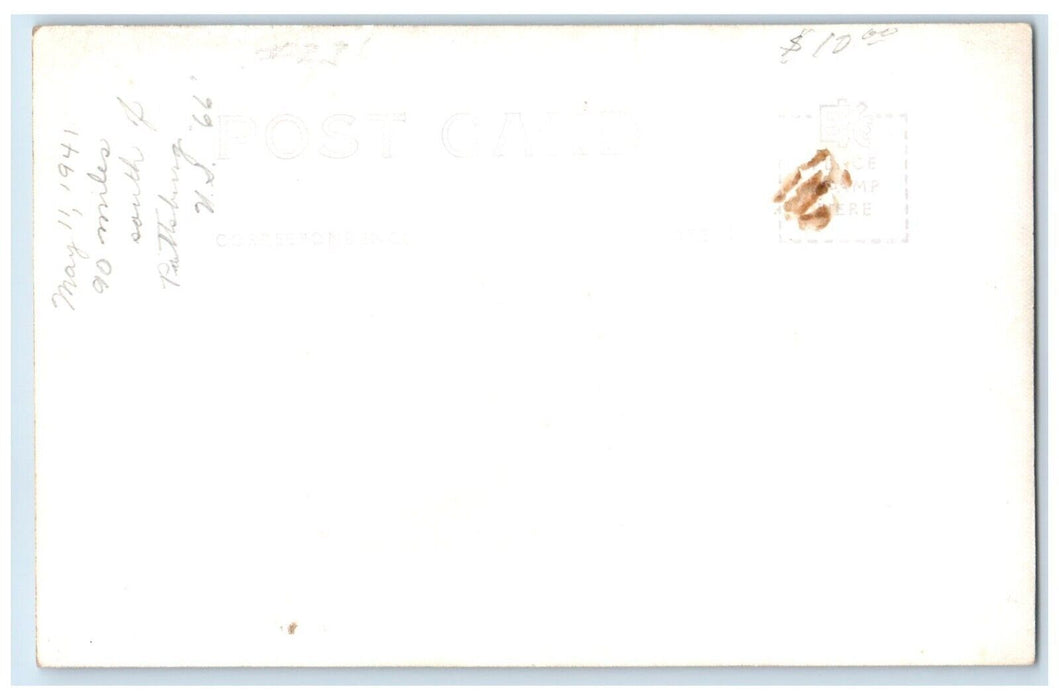 1941 Grand River Dam Grand River Oklahoma OK RPPC Photo Vintage Postcard