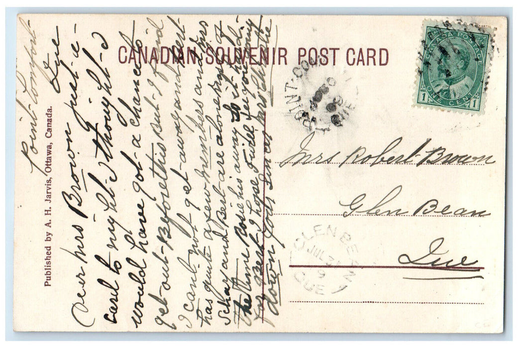 1909 First Avenue Public School Ottawa Ontario Canada Antique Postcard